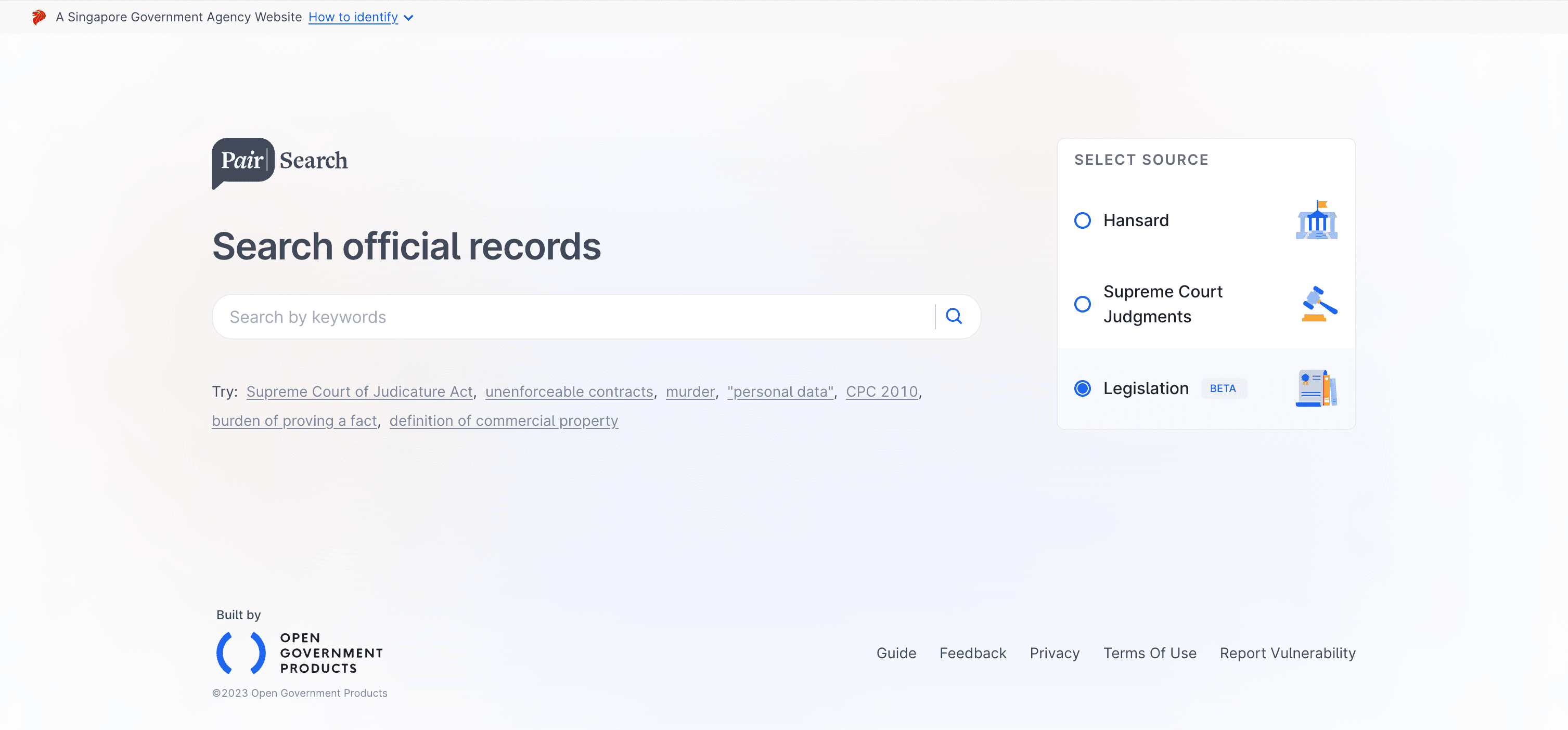 Pair search